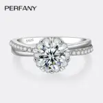 Anillo de moissanita de 1 quilate para mujer, chapado en plata pura S925, oro blanco de 18 quilates, diamante de laboratorio, joyería de boda eterna 4 Anillo de moissanita de 1 quilate para mujer, chapado en plata pura S925, oro blanco de 18 quilates, diamante de laboratorio, joyería de boda eterna 4