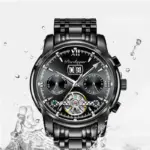 Reloj de negocios reloj Tourbillon mecánico automático para hombre, relojes deportivos de acero inoxidable a la moda de lujo, reloj Masculino 5
