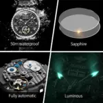 reloj mecánico automático genuino oficial para hombre, pantalla de calendario clásica, reloj de pulsera luminoso con esqueleto de negocios de lujo 5 reloj mecánico automático genuino oficial para hombre, pantalla de calendario clásica, reloj de pulsera luminoso con esqueleto de negocios de lujo 5