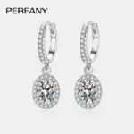 pendientes de gota de moissanita de corte ovalado de 1CT para mujer, plata pura S925, diamantes cultivados de laboratorio, joyería de boda de lujo 3 pendientes de gota de moissanita de corte ovalado de 1CT para mujer, plata pura S925, diamantes cultivados de laboratorio, joyería de boda de lujo 3