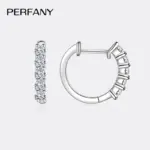 pendientes de moissanita para mujer, 1CT, plata pura S925, cultivo certificado en laboratorio, joyería de fiesta de lujo con diamantes 4