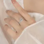 Anillo de moissanita de 0,5-2CT para mujer, diseño de corona de plata pura S925, Diamante de laboratorio, joyería de lujo para boda 2