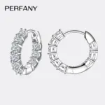 1.8CT todos los pendientes de moissanita para mujer S925 plata pura GRA certificado diamante temperamento joyería para fiesta y boda 4