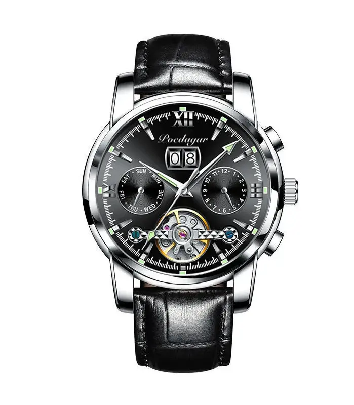 relojes para hombre de marca superior, reloj mecánico automático de lujo, reloj de negocios, reloj informal resistente al agua para hombre, reloj Masculino 1