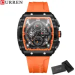 Relojes CURREN de la mejor marca para hombre, reloj de pulsera de cuarzo cuadrado de lujo, reloj cronógrafo luminoso resistente al agua para hombre, reloj con fecha 18 Relojes CURREN de la mejor marca para hombre, reloj de pulsera de cuarzo cuadrado de lujo, reloj cronógrafo luminoso resistente al agua para hombre, reloj con fecha 18