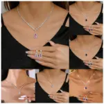 Collar para vacaciones en la playa, pendientes, joyería, citas, reuniones, exploración de tiendas, toma de fotografías, accesorios versátiles 2