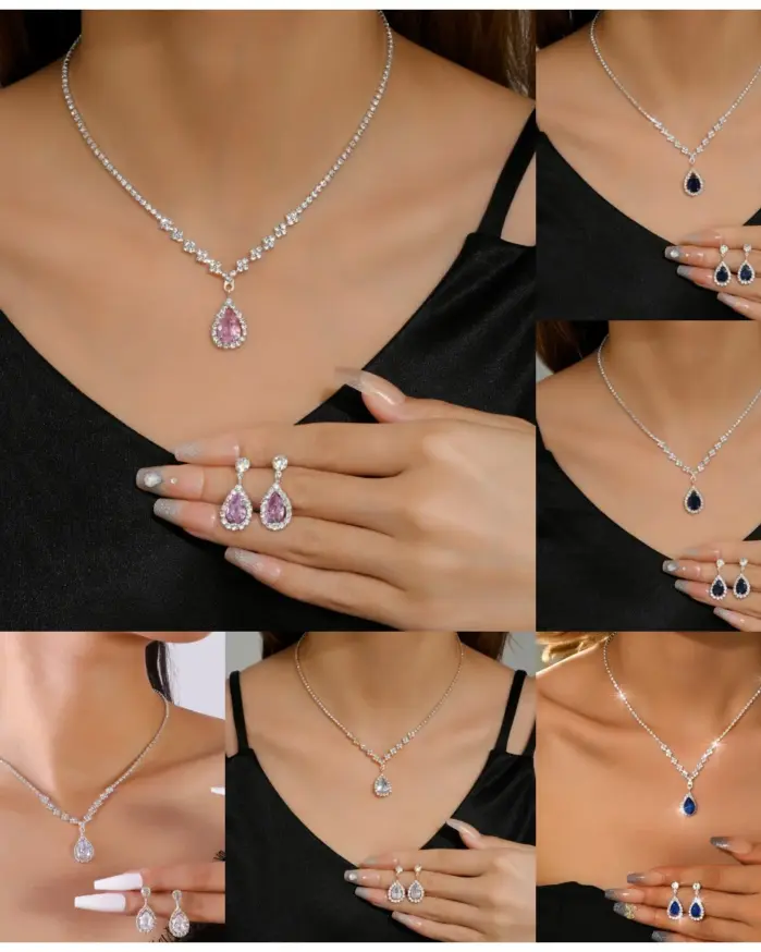 Collar para vacaciones en la playa, pendientes, joyería, citas, reuniones, exploración de tiendas, toma de fotografías, accesorios versátiles 2