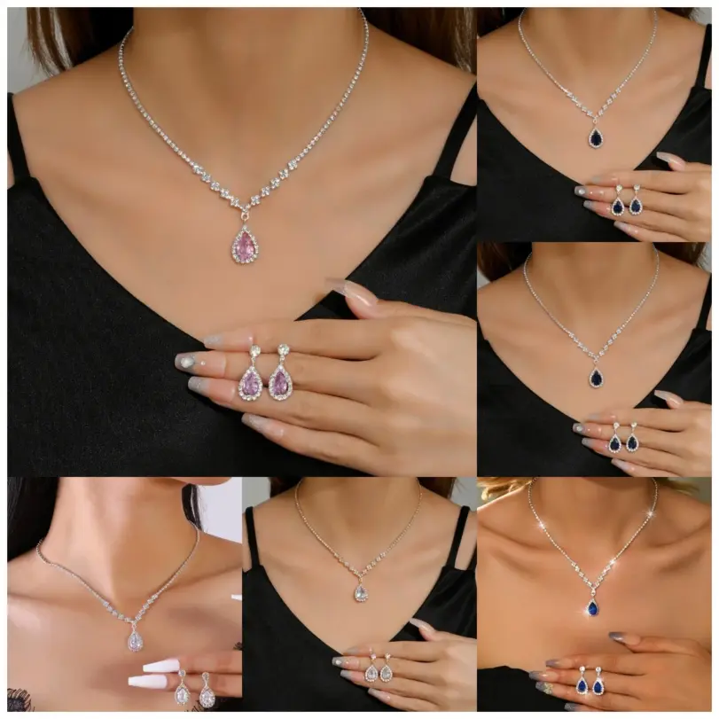 Collar para vacaciones en la playa, pendientes, joyería, citas, reuniones, exploración de tiendas, toma de fotografías, accesorios versátiles 2