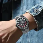 Reloj Deportivo de Cuarzo CURREN 2026 para Hombre, Resistente al Agua 3ATM, con Indicador de Fecha, Manecillas Luminosas y Correa de Silicona, Reloj de Pulsera para Hombre de Negocios 5