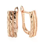 pendientes brillantes huecos creativos inusuales para mujer, moda 585, Color oro rosa, joyería étnica para novia, joyería Vintage fina diaria 6