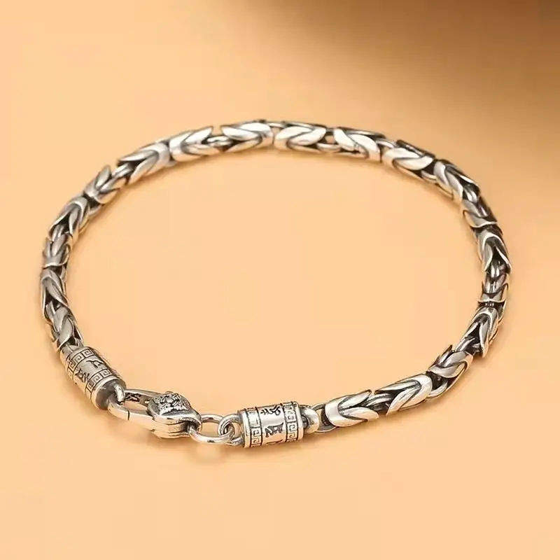 Nueva pulsera trenzada segura para hombre, nicho Retro de moda de Hip-hop para regalo de novio, accesorios de joyería 1 Nueva pulsera trenzada segura para hombre, nicho Retro de moda de Hip-hop para regalo de novio, accesorios de joyería 1