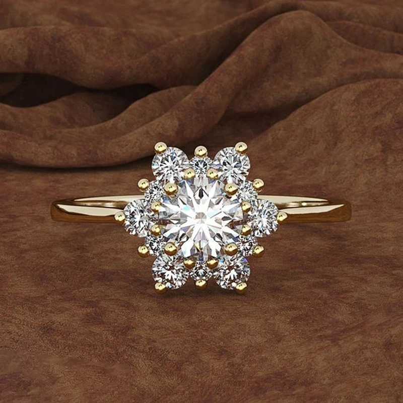 anillos deslumbrantes con forma de flor para mujer, accesorios de compromiso de boda, joyería llamativa de circón cúbico brillante, regalo para mujer 1 anillos deslumbrantes con forma de flor para mujer, accesorios de compromiso de boda, joyería llamativa de circón cúbico brillante, regalo para mujer 1