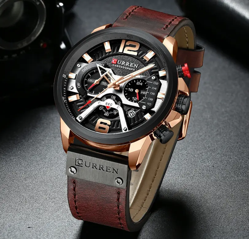 Reloj CURREN de cuarzo con fecha a la moda para hombre, reloj de lujo de marca superior para hombre, cronógrafo, reloj deportivo para hombre, reloj Masculino 3