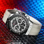Reloj de pulsera CURREN para hombre, cronómetro deportivo resistente al agua de lujo a la moda, relojes de cuarzo, reloj de pulsera de negocios para hombre con correa de silicona 6