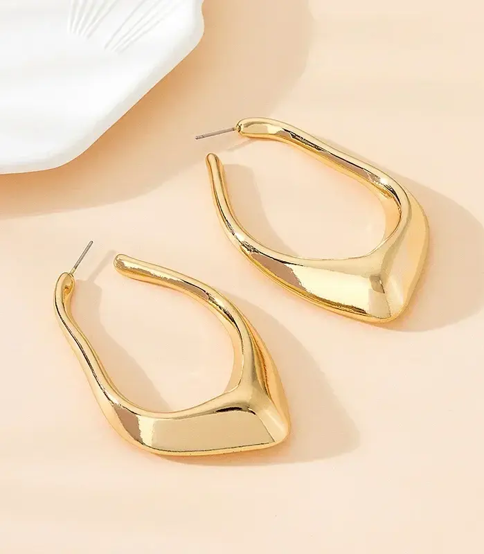 Pendientes Minimalistas con Forma de Gota de Agua, Geométricos e Irregulares para Mujer, Regalo para Fiestas, Joyería de Moda, Accesorios para las Orejas CE185-3949 2