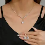 Collar para vacaciones en la playa, pendientes, joyería, citas, reuniones, exploración de tiendas, toma de fotografías, accesorios versátiles 3
