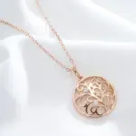Kinel-collar con colgante de flor de cristal para mujer, circonita Natural brillante, inusual, creativo, diario, joyería fina, Color oro rosa 585 3