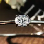KNOBSPIN-brazaletes de moissanita de corte ovalado de 2 quilates, pulsera delicada con certificado GRA de plata sólida s925 con diamantes elegantes para mujer, regalo de joyería fina 3