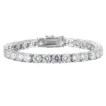 KNOBSPIN-collar de pulsera de tenis de moissanita de 5mm para mujer, de Plata de Ley 925, Diamante de laboratorio D VVS1 con joyería con certificado GRA 6