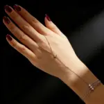 KNOBSPIN-Pulseras de dedo de moissanita para mujer, pulsera de moissanita de Color D de 3mm con certificado GRA, joyería de mano, cadena fina de plata 925 2
