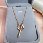 Kinel, collar con colgante brillante a la moda novedosa para mujer, colgante Simple de Color oro rosa 585, joyería fina diaria de alta calidad 3