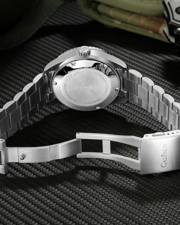Reloj Mecánico Automático CADISEN de Lujo con Cristal de Zafiro, Movimiento Japonés MIYOTA 8215, Bisel de Cerámica, Resistente al Agua, Regalo para Hombre 2