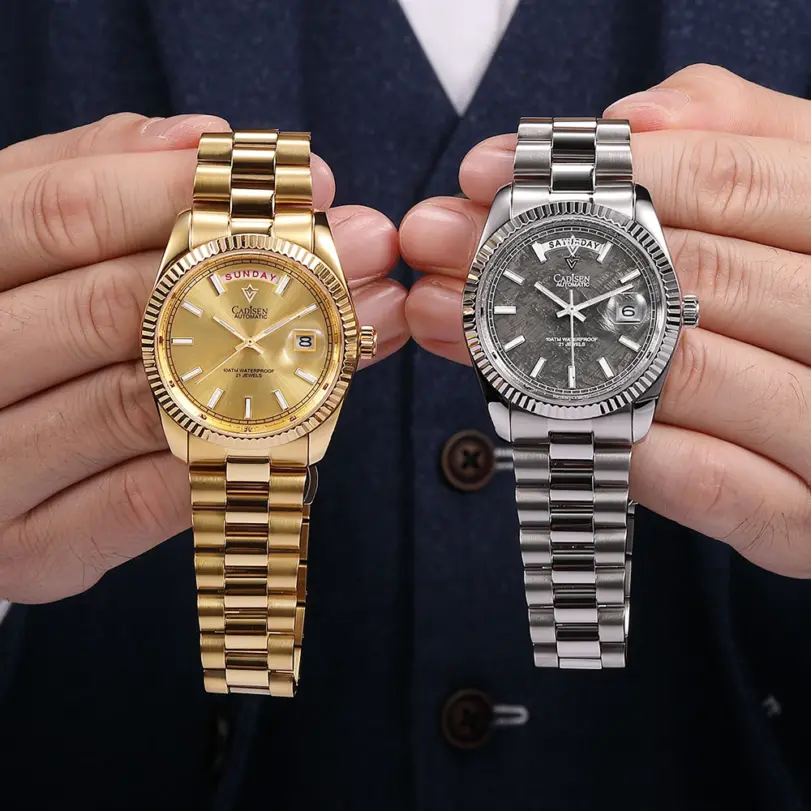 CADISEN DD40 relojes para hombre, reloj automático de lujo para hombre, reloj de pulsera mecánico con cristal de zafiro AR para hombre, 10Bar MIYOTA 8285 Movt 2023 nuevo 4