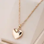 Kinel-collar con colgante de corazón para mujer, circonita Natural de lujo con Color oro rosa 585, joyería moderna para fiesta y boda 1