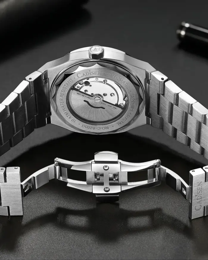 Reloj de buceo CADISEN Retro de lujo zafiro MIYOTA 8215 diseñador alemán hombres relojes mecánicos automáticos 10Bar impermeable luminoso 2