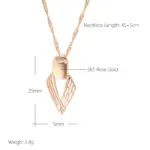 Kinel nueva moda collar con colgante brillante para mujer geometría inusual hueco 585 Color oro rosa étnico novia joyería fina diaria 2