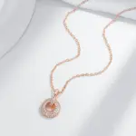 Kinel-collar con colgante de circón Natural, diseño innovador, moda 585, Color oro rosa, regalo romántico, joyería fina diaria para mujer 5