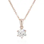Kinel, moda novedosa, collar con colgante redondo de Color oro rosa 585, accesorios de circón Natural blanco brillante para mujer, joyería fina diaria 6