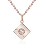 Kinel-collar con colgante de Color oro rosa 585 inusual para mujer, accesorios de circón Natural brillante, joyería diaria de alta calidad 6