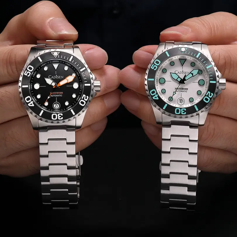 NUEVO Reloj CADISEN AQUA DIVER 2026, Reloj de Lujo para Hombre, Automático, Japonés 8215, 100M Resistente al Agua, Luminoso, Mecánico 4