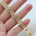 Kinel Pulsera de Eslabones Únicos en Oro Rosa 585, Tendencia Actual, para Mujer, Joyería Fina de Lujo, Estilo Étnico, para Novia, Boda o Uso Diario, Novedad 2026 5