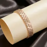 Pulsera de Eslabones Únicos Kinel, Tendencia Actual, Color Oro Rosa 585, para Mujer, Joyería Fina de Lujo, Estilo Étnico, para Novia, Boda, Uso Diario, Novedad 2026 6