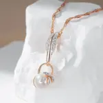 Kinel-collar con colgante de perlas y flores de cristal para mujer, mezcla de colores, oro rosa, plata, regalo de joyería de boda étnica bohemia, 585 3