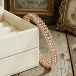 Kinel Pulsera de Eslabones Únicos en Oro Rosa 585, Tendencia Actual, para Mujer, Joyería Fina de Lujo, Estilo Étnico, para Novia, Boda o Uso Diario, Novedad 2026 5