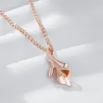 Kinel-collar con colgante nupcial étnico de flor única para mujer, moda 585, Color oro rosa, joyería fina diaria de alta calidad 4