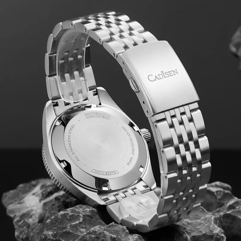 Reloj de pulsera mecánico CADISEN nuevo para hombre, reloj automático para hombre, MIYOTA 8215 japonés, bisel de cerámica, 10bar, relojes impermeables para hombre 2