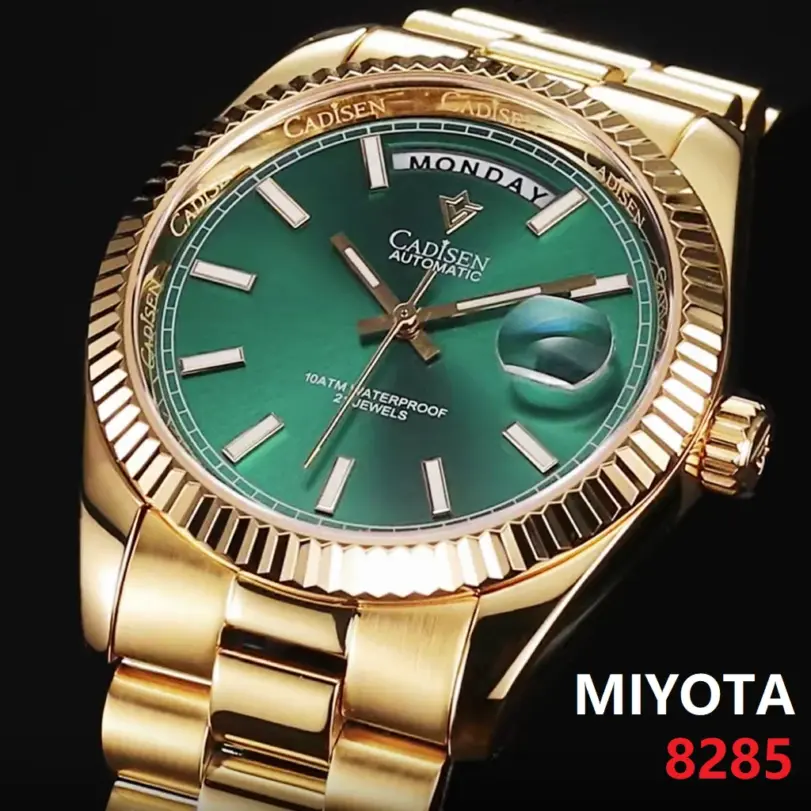 CADISEN DD40 relojes para hombre, reloj automático de lujo para hombre, reloj de pulsera mecánico con cristal de zafiro AR para hombre, 10Bar MIYOTA 8285 Movt 2023 nuevo 1