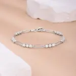 KNOBSPIN-pulsera redonda de moissanita para mujer, brazalete de Color D de 3mm, joyería de moda de verano con certificado GRA s925, pulseras chapadas en plata de 18k 5