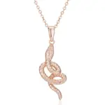 Kinel moda 585 collar con colgante de serpiente de oro rosa para mujer metales pesados únicos accesorios Punk Rock joyería Animal Vintage 6