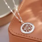Kinel-collar bohemio de lujo para mujer, Color oro rosa 585, colgante de flor de Metal brillante, joyería fina diaria de alta calidad, novedad de 2022 5