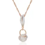 Kinel-collar con colgante de perlas y flores de cristal para mujer, mezcla de colores, oro rosa, plata, regalo de joyería de boda étnica bohemia, 585 6