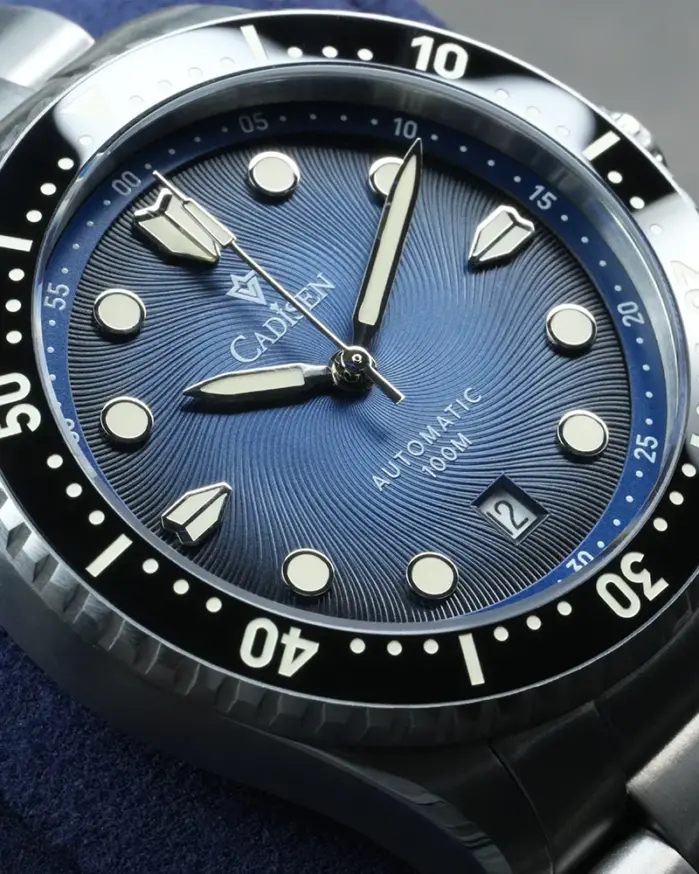 Reloj Mecánico Automático CADISEN de Lujo con Cristal de Zafiro, Movimiento Japonés MIYOTA 8215, Bisel de Cerámica, Resistente al Agua, Regalo para Hombre 1