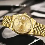 Reloj Mecánico CADISEN para hombre, reloj automático de lujo de marca superior, reloj de negocios de acero inoxidable resistente al agua, reloj Masculino 6