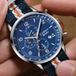 Reloj CADISEN nuevo cronógrafo de cuarzo para hombre, relojes de lujo para hombre MIYOTA 0S10 AR, reloj de pulsera de lona resistente al agua con espejo para hombre 3