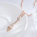 Kinel-collar con colgante en forma de flor única para mujer, moda 585, oro rosa, plata, mezcla de colores, colgante bohemio, joyería étnica diaria 5