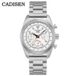 Relojes CADISEN TI-7 MULTISYNC de titanio para hombre, cronógrafo de lona, movimiento japonés VK63, reloj de cuarzo con cristal de zafiro AR para hombre, regalo. 8 Relojes CADISEN TI-7 MULTISYNC de titanio para hombre, cronógrafo de lona, movimiento japonés VK63, reloj de cuarzo con cristal de zafiro AR para hombre, regalo. 8